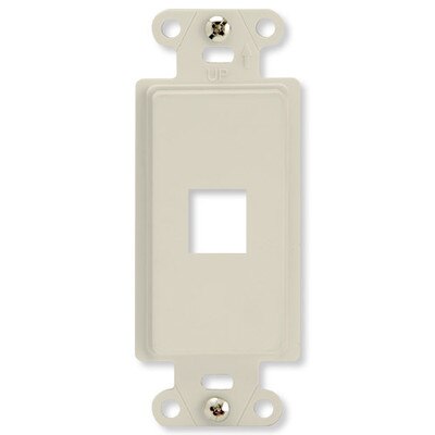 On-Q/Legrand Keystone Decorator Strap, 1-Port